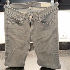rag & bone Women's Skinny Jeans in Gray Wash